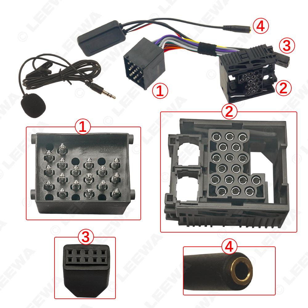 Bluetooth AUX Cable for 02-06 BMW E46: Wireless Music, Microphone, Call Transfer.