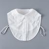 Perfect Match Womens Shirt Floral Embriodery Lapel Fake Collar For Women Removable Detachable Collars Blouse Sweater False Collars Fuax Cols