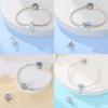 Ice Snow Fairy Charm Bead Charms Copper Snowflake Luminous Crystal Ball Bead Charms Compatible With 3mm Authentic Bracelets Do It Yourself Jewellery B