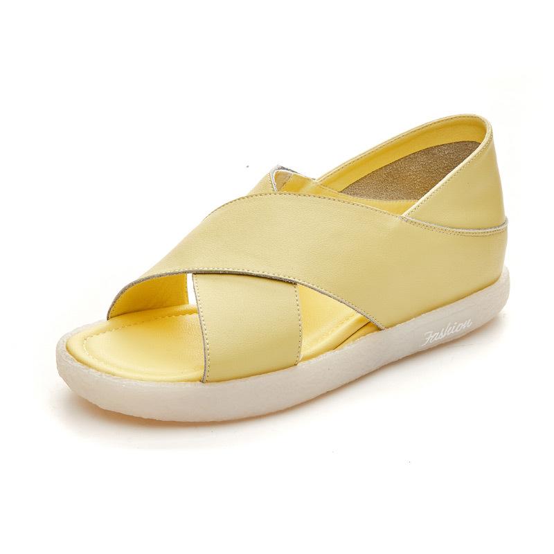 New summer fairy wind jelly bottom two wear soft bottom soft surface cool slippers outside wear inner heightening sandals female tide