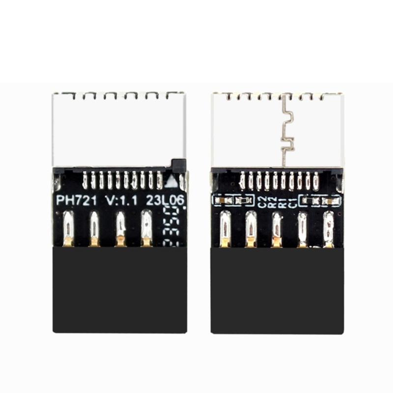 Internal USB 2.0 9Pin To TypeE Converter Adapter Header Enhances Motherboard Compatibility