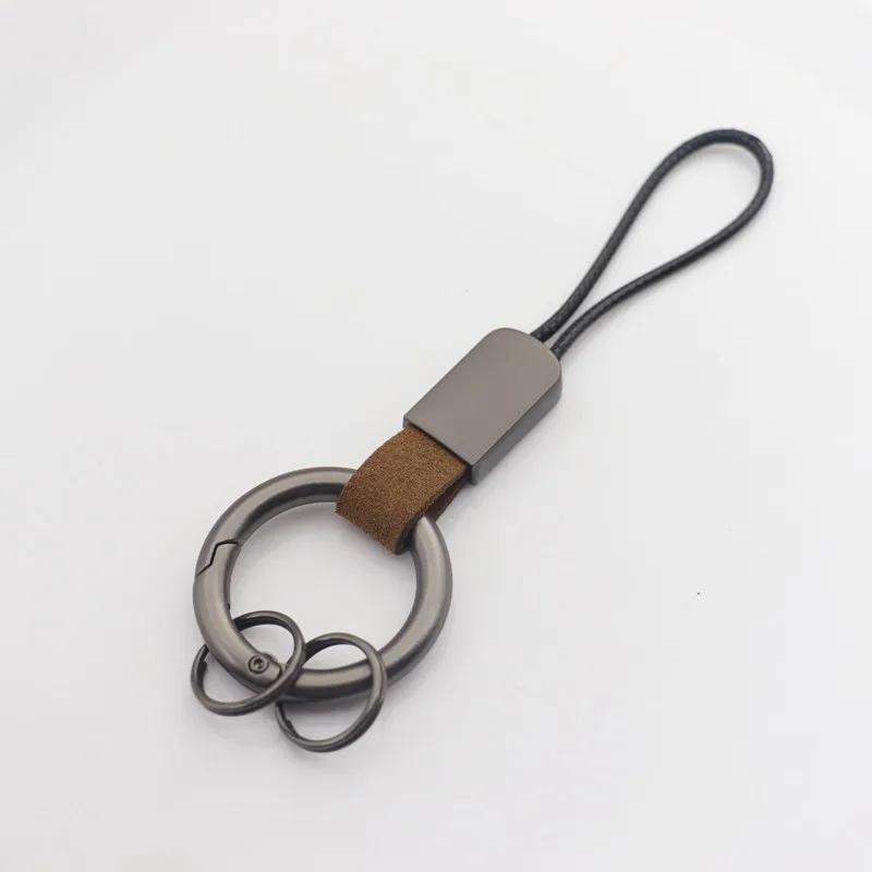 Car Sleek Carbon Fiber Style Keychain - 360° Rotatable, Universal Fit with Anti-Lost D-Ring, Durable for Men & Women Amagi