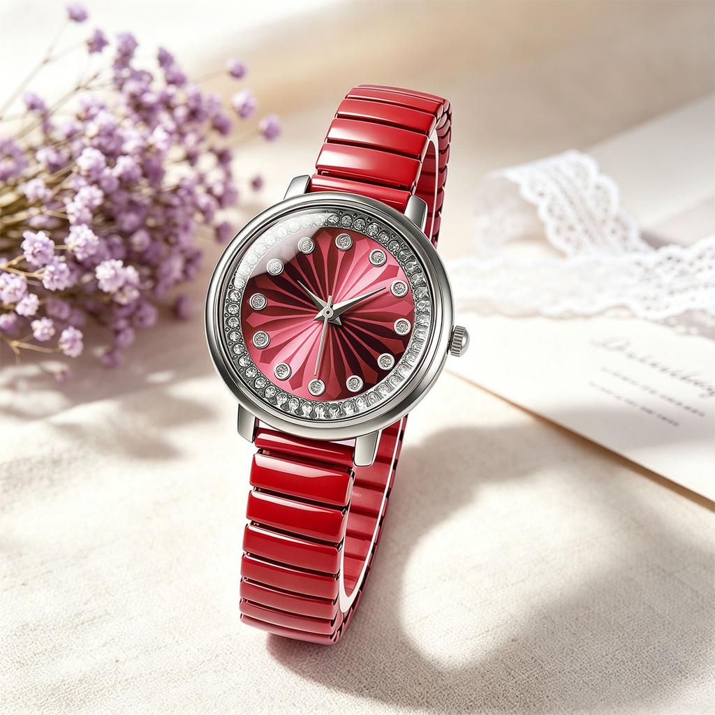 Business Temperament Women Ladies Fashion Trend Alloy Quartz Watches Anniversary Gift