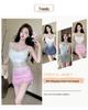 Women's Strapless Sexy Gradient Dress - 2026 New Short Tight Hip Wrap Skirt