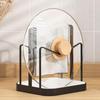 Pan Lid Holder with Removable Drip Tray Space Saving Kitchen Organizer Cabinet Storage for Stove Countertop, Home Kitchen