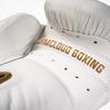 StormCloud Boxing Pro Genuine Leather Boxing Gloves White/Gold 16oz