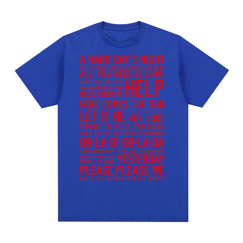 Hey Jude Einige Songs Vintage T-Shirt Rockband Baumwolle Herren T-Shirt Neues TEE TSHIRT Damen Oberteile