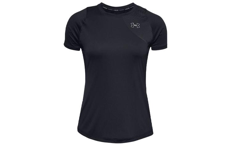 Under Armour Running Raglan Sleeve T Shirt Women s Black 1353465-002 S