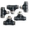 Elecall PB Series Pneumatic Quick Connect T-Fitting CN Plug (adapter Included)