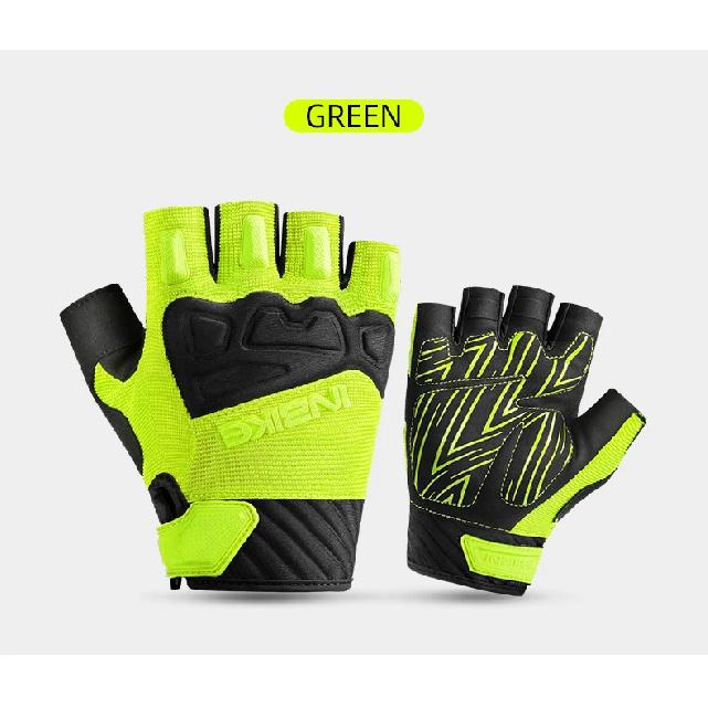 INBIKE Halbfinger Fahrradhandschuhe Sommer Antibakteriell Schweißabsorbierend Mountainbike Atmungsaktiv Stoßdämpfend Fahrradzubehör