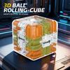 D Maze Fidget Cube - Dual Mode Educational Puzzle Toy for Kids/Adults, Stress Relief & Logic Training with 6-Side Challenges