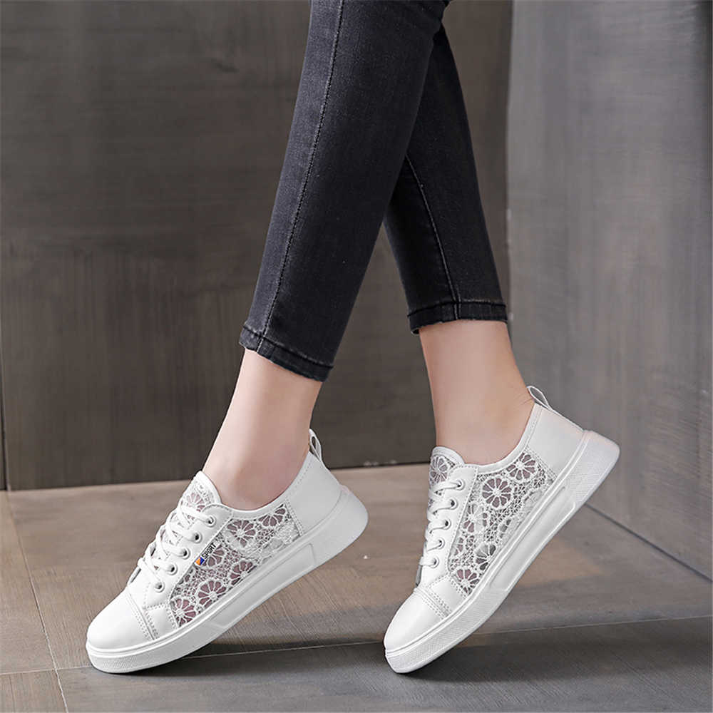 Fashion Lace Up Slip-resistant Buy White Sneakers Flats Obuv Blue Woman Shoes Sports Leading Drop Shipping Lofers Practice Luxery