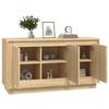 Commode/Buffet contemporain, chêne sonoma, 102x35x55 cm, bois d'ingénierie LL0000206729