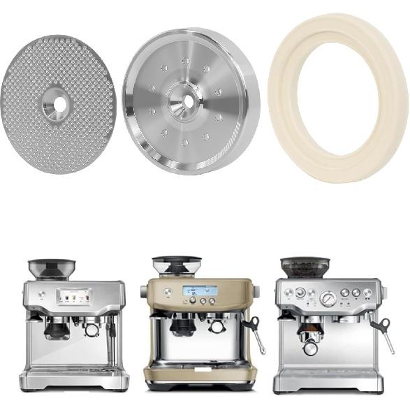 Stainless Steel Shower Holder with Precision Screen Silicone Gasket, Stainless Steel Precision Kit Only Compatible with Breville Oracle & Dual Boiler