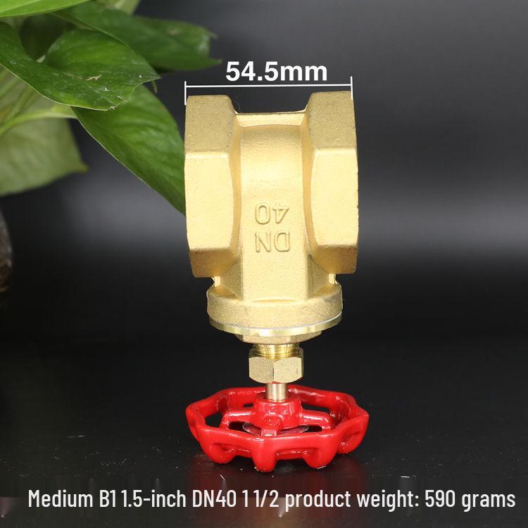 Brass Gate Valve for Water Meters with Thickened Silk Thread and PPR2 Double Hot Melt (4-6 Points)