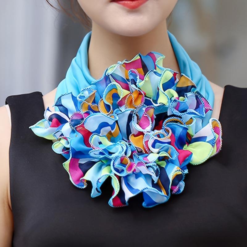 Fashion Multi-color Collar Leggings Elegant Chiffon Fake Collar Scarf Casual Decorative Collar Cover