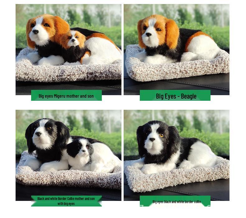 Car Interior Bamboo Charcoal Plush Dog & Cat Ornaments for Formaldehyde Removal