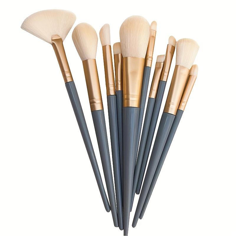 Cosmetic Brush Set 10Pc Eyeshadow Foundation Beginner Soft Hair Beauty Tools Loose Powder Eyeshadow Foundation Nose Shadow Brush