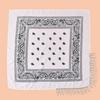 Cashew Flower Print Bandana for Adult Unisex Glittering Crystal Tassesls Head Scarf Neckerchief for Music Festival Party