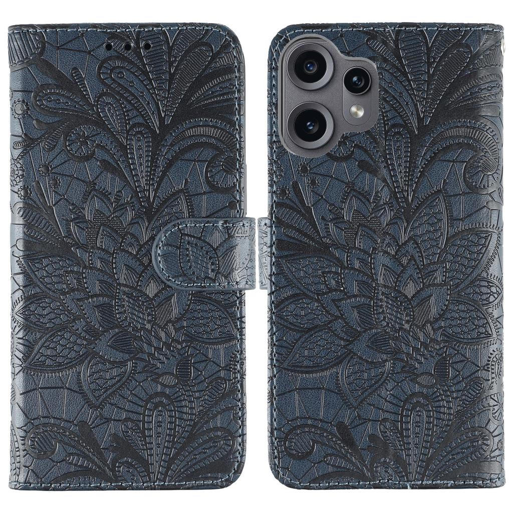 For Nothing CMF Phone 2 Pro Case Lace Flowers PU Leather Flip Wallet Phone Cover