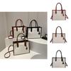 Stylish Chic Color Block Handheld Small Square Bag For Women With Bow And Plaid Design