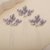 13Colors Fashion Rhinestone Bridal Hairpins 3PCS Headpiece for Wedding Hair Accessories Handmade Vintage Party Tiaras Headdress