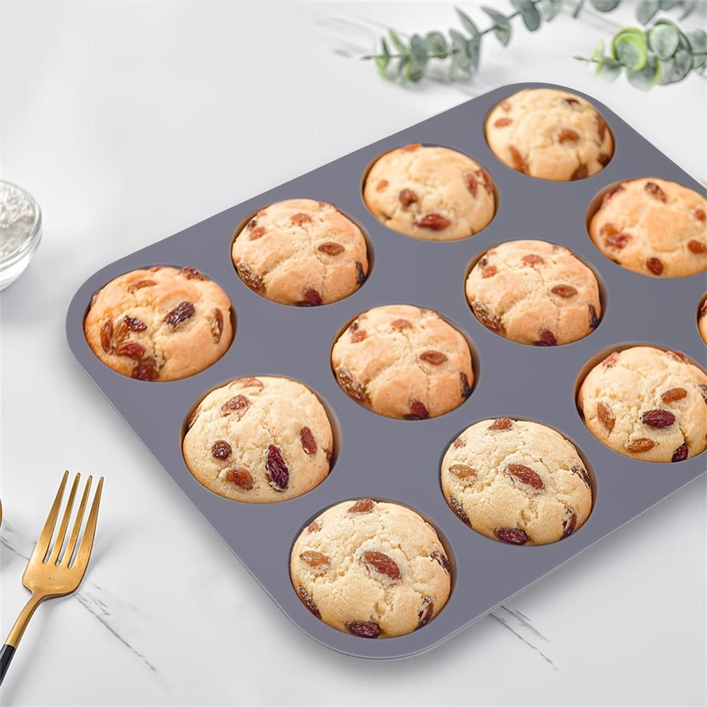 Nonstick Silicone Mini Muffin Pan,Nonstick Baking Pans, Muffin Baking Food Grade Silicone Cupcake Molds, Food Safe Egg Tart Mold