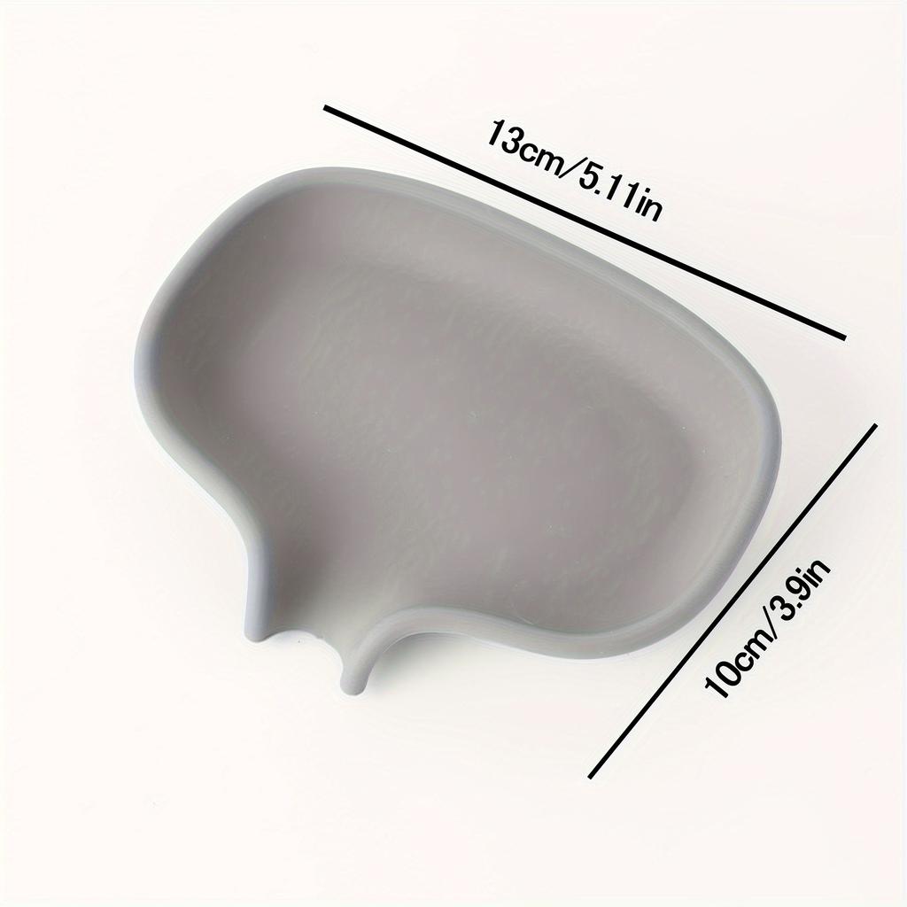 Minimalist Soap Holder - 1pc Simple Plain Soap Dish, Drain Soap Tray For Bathroom Accessories