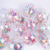10 buc. Baloane Înghețată Petrecere Aniversare Nuntă Decorațiuni Benzi Lungi Confetti Hârtie Baloane Latex Petrecere Bebeluș Sprinkles