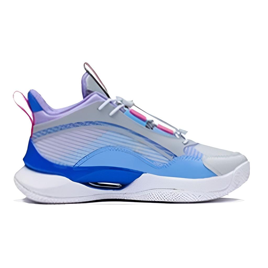 Li Ning Pioneer Spirit Team 2.0 Shock Absorbing Non-Slip Wear-Resistant Breathable Mid-Top Basketball Shoes Kids Basketball Shoes YKBS016-5