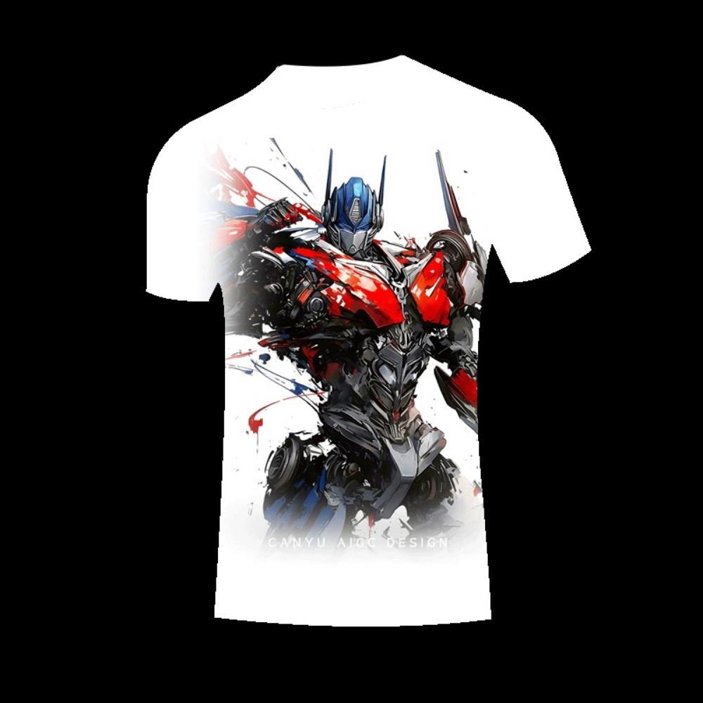 Transformers Optimus Prime Bumblebee 3D Printed Children s T-shirt, Boys Fashion Casual Comfortable Top New Edition 110