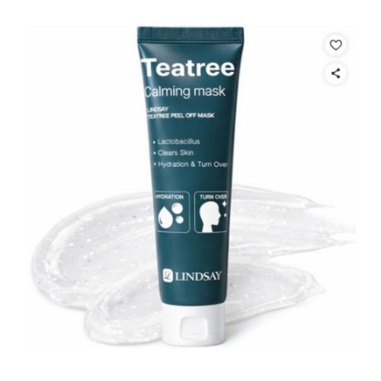 LINDSAY Tea Tree Calming Peel-Off Mask Pore Care Sebum Control Cooling Pack 70ml