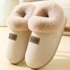 [Cozy Fleece Slippers] Men's & Women's Cozy Fleece Slippers with Thick Sole - Warm Winter Indoor/Outdoor House Shoes, Slip-On Design, Plush Lining