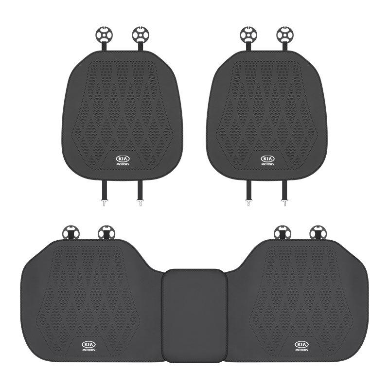 Compatible Seat Cushion Cover for Kia K2, K3 Cerato, Sportage, K5 Forte, K4 - Leather Front & Rear Row.