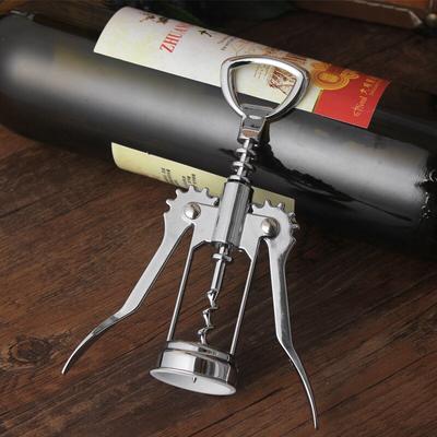 Stainless Steel Wine Corkscrew, Heavy Duty Opener With Foil Cutter, Multifunctional Sommelier Tool For Home Bar Kitchen, Ideal Gift For Wine Lovers