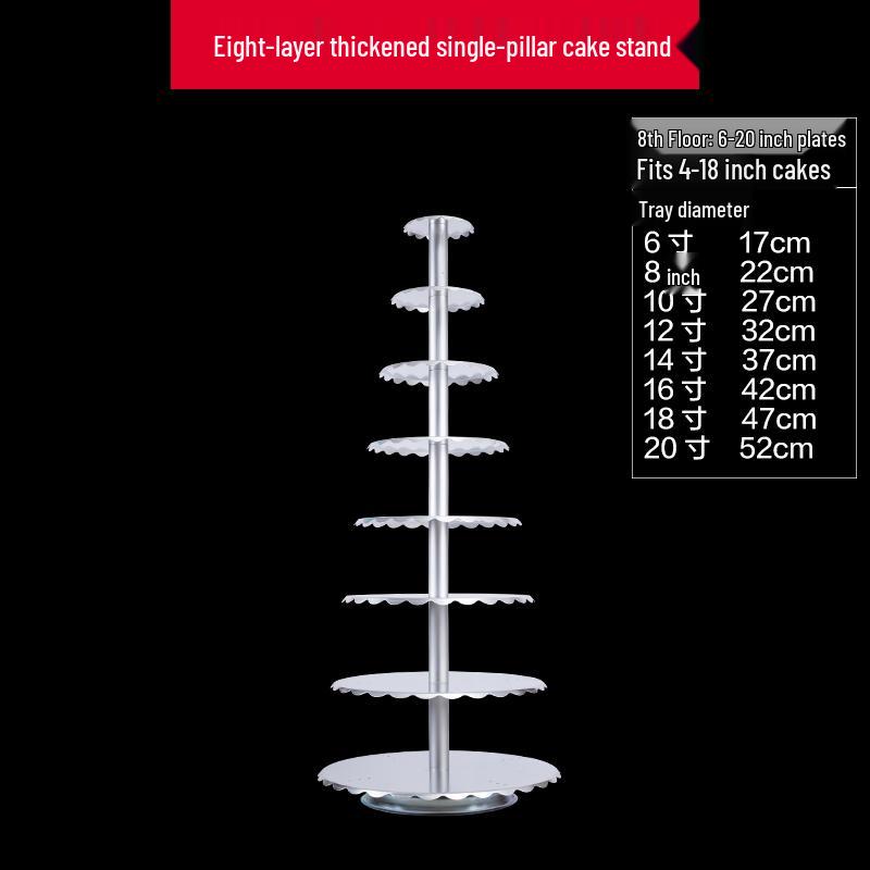 PYTHONIC 8-Layer Aluminum Cake Stand