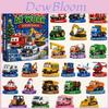 Transportation Vehicles Advent Calendar With Acrylic Material For Kids And Collectors