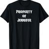 Property of Jennifer - Couples Gifts for Men and Women T-Shirt