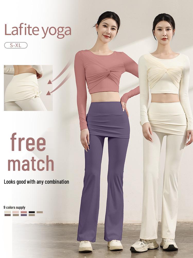 Women's High-End Mesh Backless Yoga Top - Long Sleeve, Nude Feel, for Pilates & Fitness