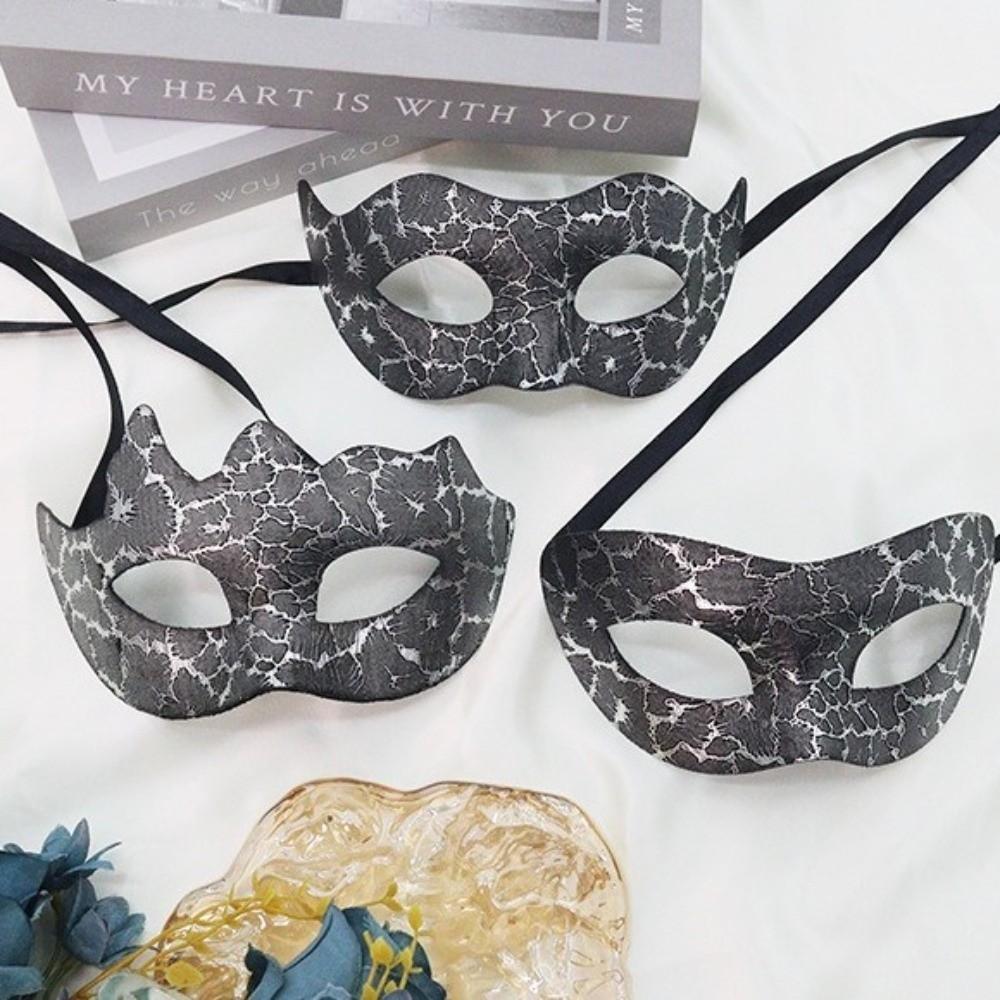 Reusable Halloween Masks Durable Half Face Mask Retro Jazz Mask Men