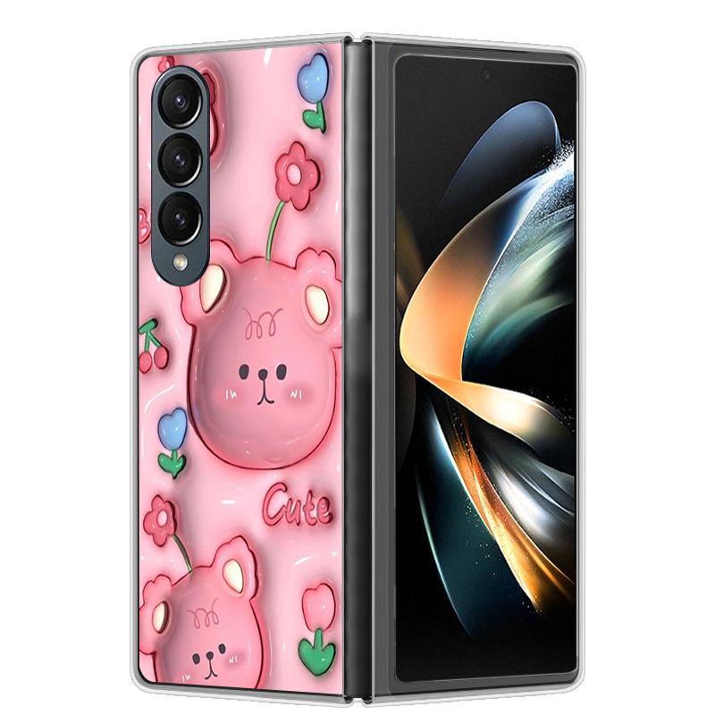 For Samsung Z Fold 4 Case ZFold 5 4 5G Hard Transparent Phone Cover For Samsung Galaxy Z Fold4 Fold5 Shockproof Bumper Fundas