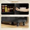 Sideboard Buffet Cabinet, Kitchen Storage Cabinet with 3 Doors and Adjustable Shelves for Living Room, Kitchen, Black