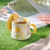 JOYYE Dream Flower Ceramic Mug with Lid