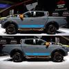 2Pcs Car Long Side Stripes Stickers For Mitsubishi L200 Triton Auto Sports DIY Vinyl Film Styling Decals Car Tuning Sticker