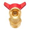AEE4-Outdoor Garden Hose Faucet Ball Valve Hose Bibb Shut Off Valve 3/4Inch Male NPT X 3/4Inch Male GHT Threaded Spigot