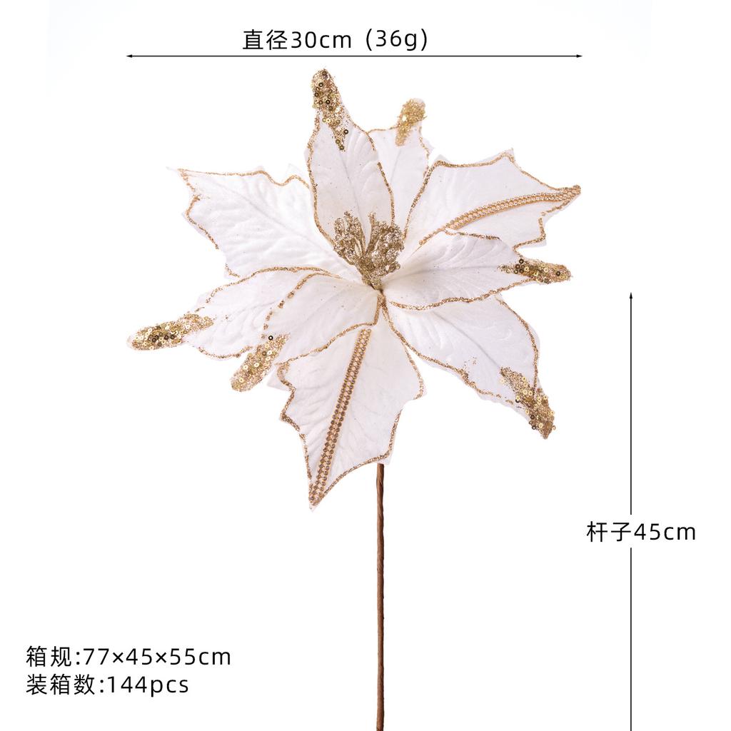 New 30cm Premium Pink Artificial Christmas Flower Tree Decor Holiday Wedding Faux Floral Supply