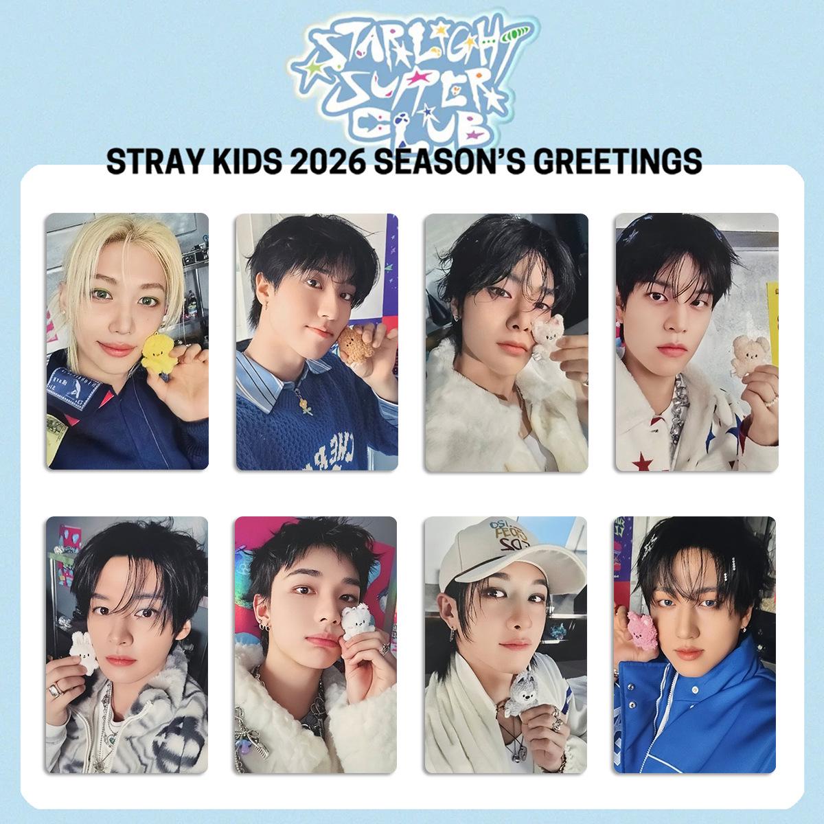 Stray Kids 2026 Calendar Photocards - Straight Supper Club Special Edition SKZ Photocards
