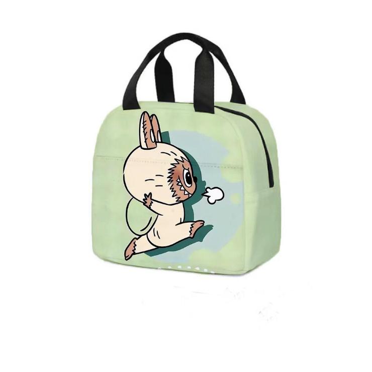Labubu Cartoon Lunch Tote: Insulated Aluminum Foil Bento Bag for Students  5374