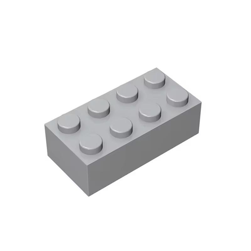 Non-Toxic 50G/20Pcs 3001 2X4 High 8-Hole Building Block Moc Color Loose Parts Compatible With Brick Diy Children'S Toy Assembly