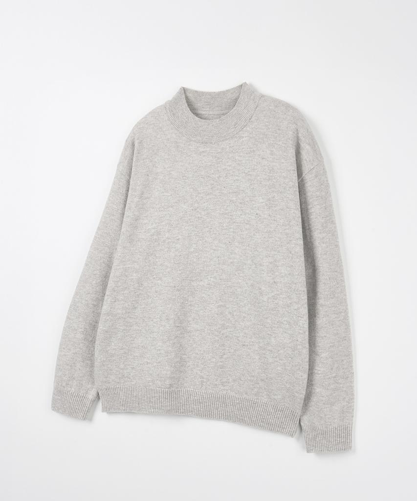 NODU Mock Neck Turtleneck Knit [Ivory]